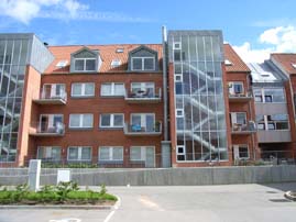 Galvaniserede altaner fremstillet til etageejendom i Århus