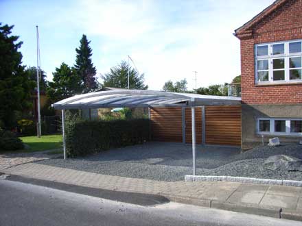 Carport galvaniseret dobbelt